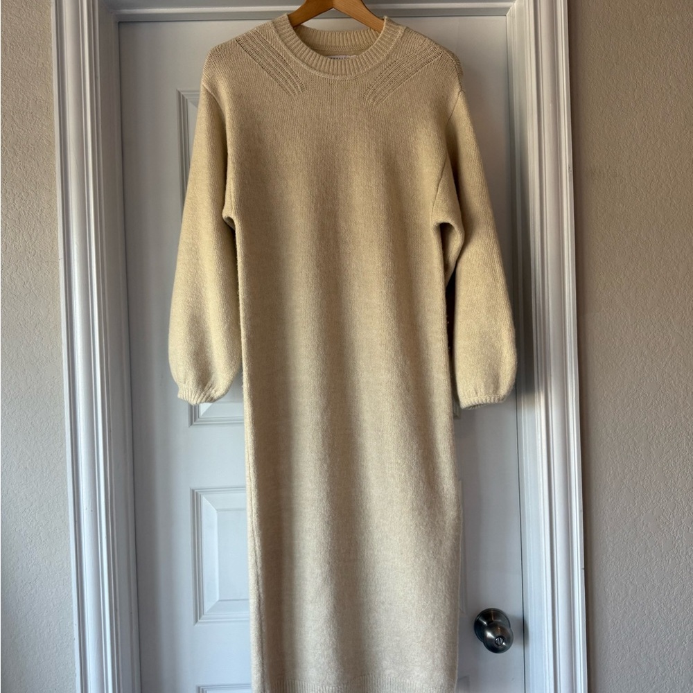 ASOS Cream Knit Maxi Dress